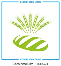 Bread icon vector illustration