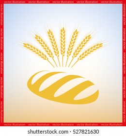 Bread icon vector illustration