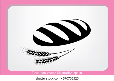 Bread icon vector illustration