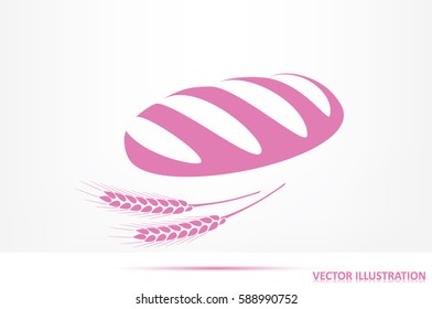 Bread icon vector illustration