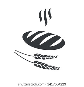 Bread icon vector illustration. Bakery sign