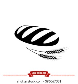 bread icon vector illustration eps10.