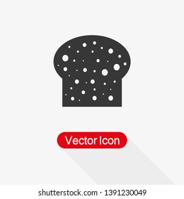 Bread Icon Vector Illustration In Flat Style Eps10