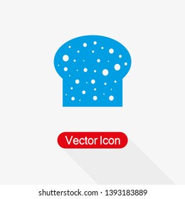 Bread Icon Vector Illustration In Flat Style Eps10