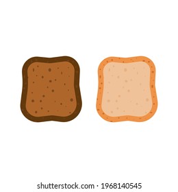 Bread icon. Vector illustration in flat design