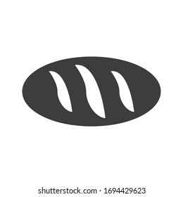 Bread icon vector illustration isolated on white