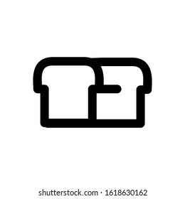 Bread icon vector illustration logo template for many purpose. Isolated on white background.