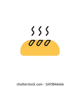 bread icon vector illustration modern style design. isolated on white background
