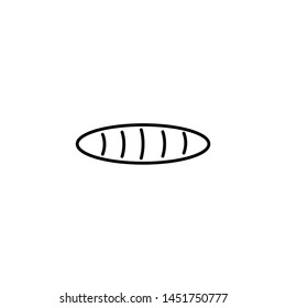Bread icon Vector Illustration on the white background.