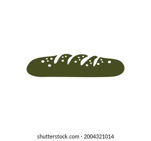Bread icon Vector Illustration on the white background.