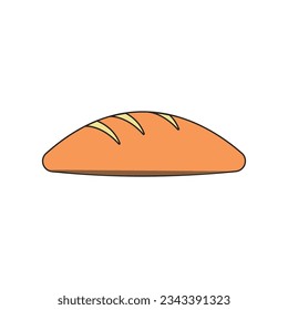Bread icon vector illustration template design