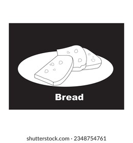 Bread icon vector illustration template design