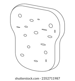 Bread icon vector illustration template design