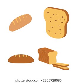 Bread icon vector illustration template design