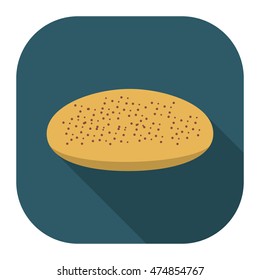 Bread icon of vector illustration for web and mobile