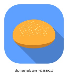 Bread icon of vector illustration for web and mobile