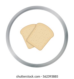 Bread icon of vector illustration for web and mobile
