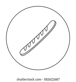Bread icon of vector illustration for web and mobile design