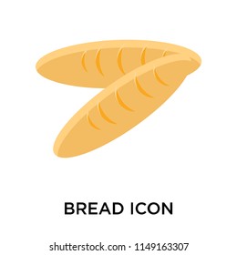 Bread icon vector isolated on white background for your web and mobile app design, Bread logo concept