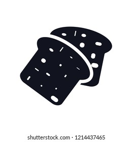 Bread icon vector logo template