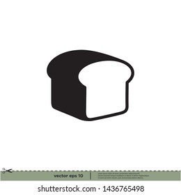 bread icon vector logo template