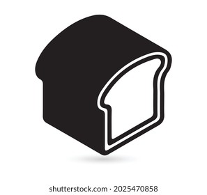 bread icon vector logo template