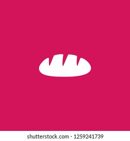 bread icon vector. bread sign on pink background. bread icon for web and app