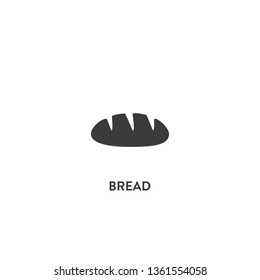 bread icon vector. bread sign on white background. bread icon for web and app