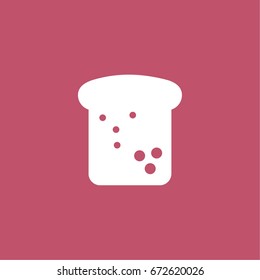 bread icon. vector sign symbol on white background