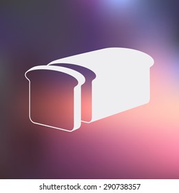 bread icon vector simple app web logo sign ui flat eps art draw