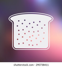 bread icon vector simple app web logo sign ui flat eps art draw