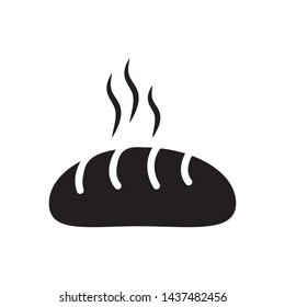 bread icon vector in simple style