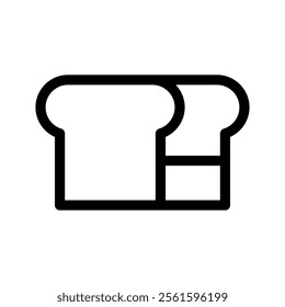 Bread Icon Vector Symbol Design Illustration