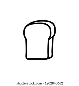 bread icon vector template