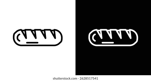 Bread icon vector for web, computer and mobile apps