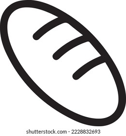 Bread icon vector. Bread icon for web design. Simple design on white background.
