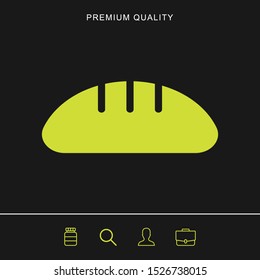 Bread icon for web and mobile