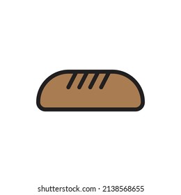 bread icon for website, presentation symbol