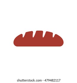 Bread icon,vector.   Flat design.