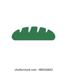 Bread icon,vector.   Flat design.