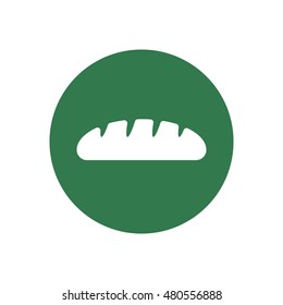 Bread icon,vector.   Flat design.