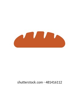 Bread icon,vector.   Flat design.