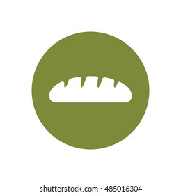 Bread icon,vector.   Flat design.