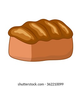 Bread illustration isolated on white background
