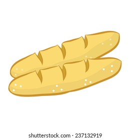 Bread isolated illustration on white background