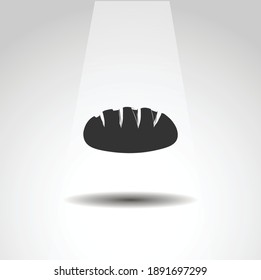 bread isolated vector icon. food design element