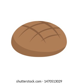 Bread isometric icon. Vector illustration.