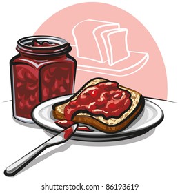 bread with jam
