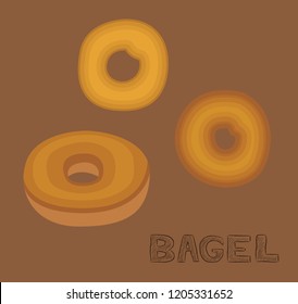 Bread Kind Bagel Vector Illustration