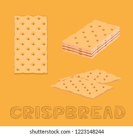 Bread Kind Crispbread Vector Illustration